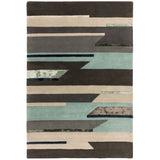 Matrix 63 Rhombus Blue Rug - Image 1