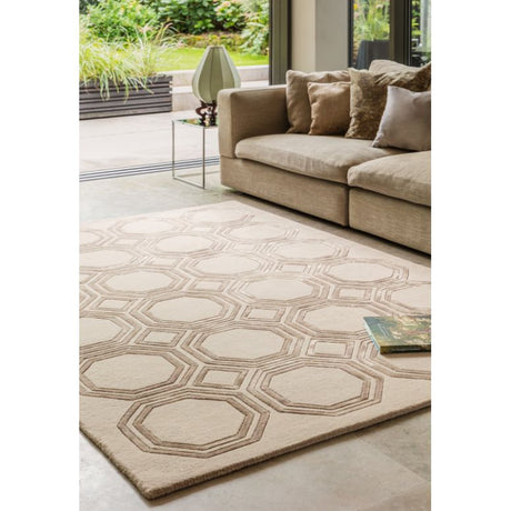 Nexus Octagon Beige/Beige Rug - Image 2
