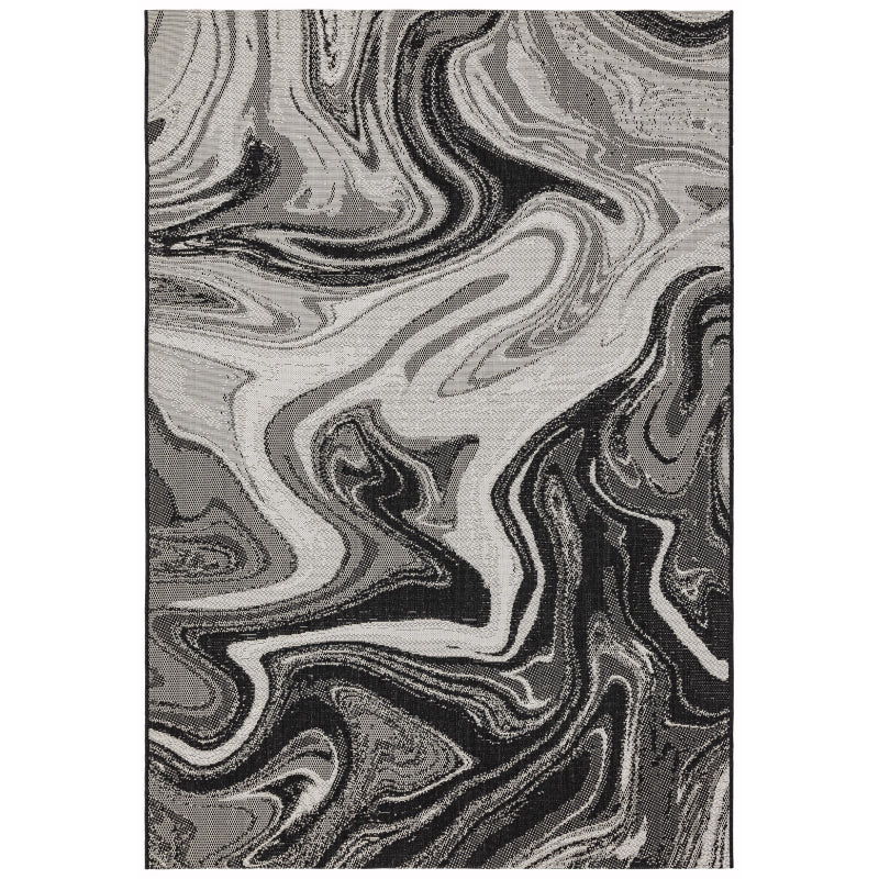 Patio 19 Black Marble Rug - Image 1
