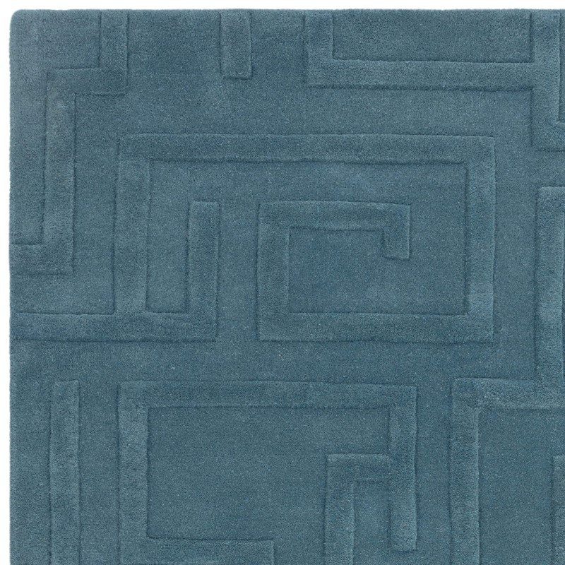 Maze Teal Rug