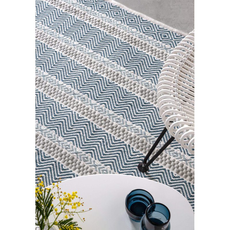 Boardwalk Boardwalk Blue Multi Rug