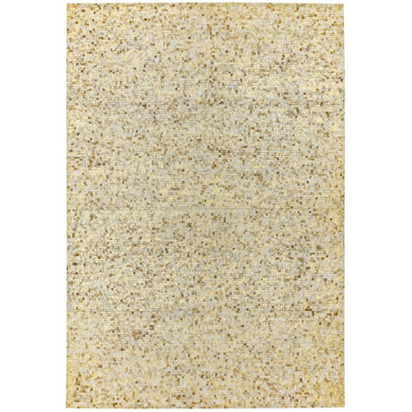 Elona Mosaic Cowhide Gold Rug - Image 1