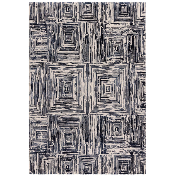 Kuza Portrait Navy Rug - Image 1