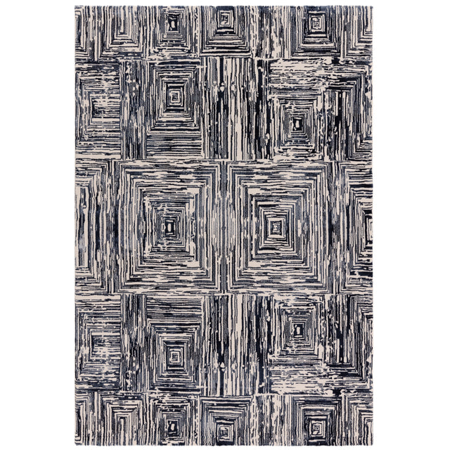 Kuza Portrait Navy Rug - Image 1