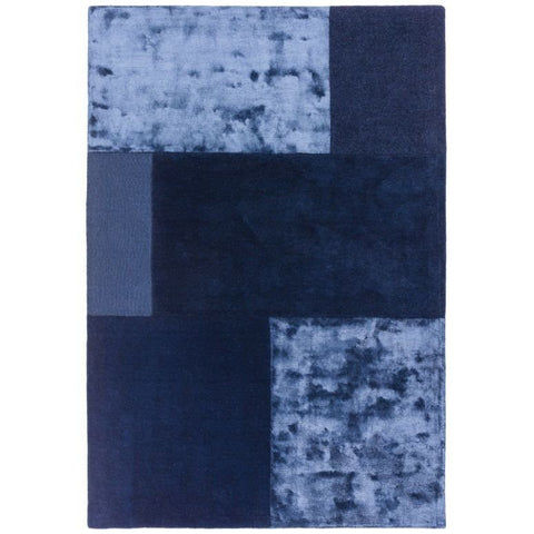 Tate Tonal Textures Navy Rug