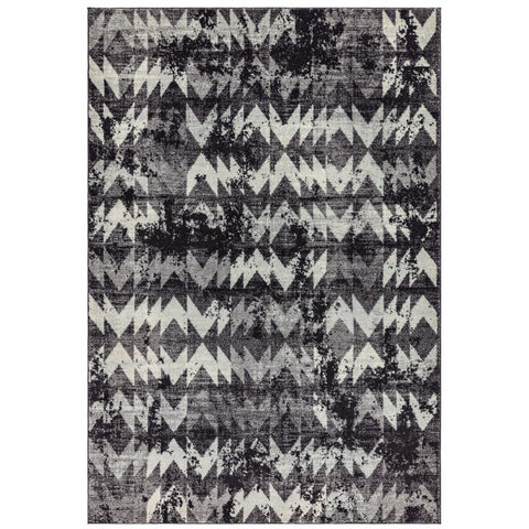 Nova Chevron Black Rug NV28 Rug - Image 1