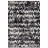 Nova Chevron Black Rug NV28 Rug - Image 1