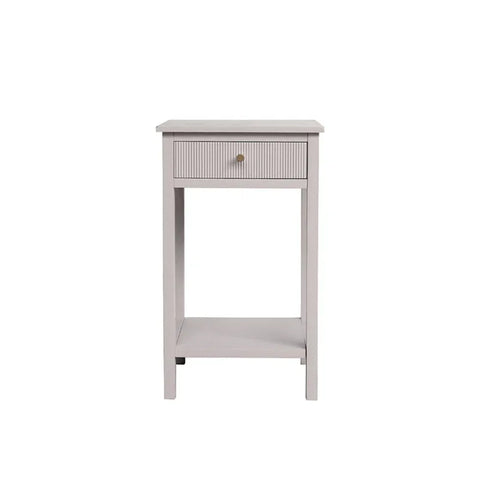 Lindon 1 Drawer End Table Summer Grey - KD