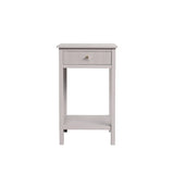 Lindon 1 Drawer End Table Summer Grey - KD