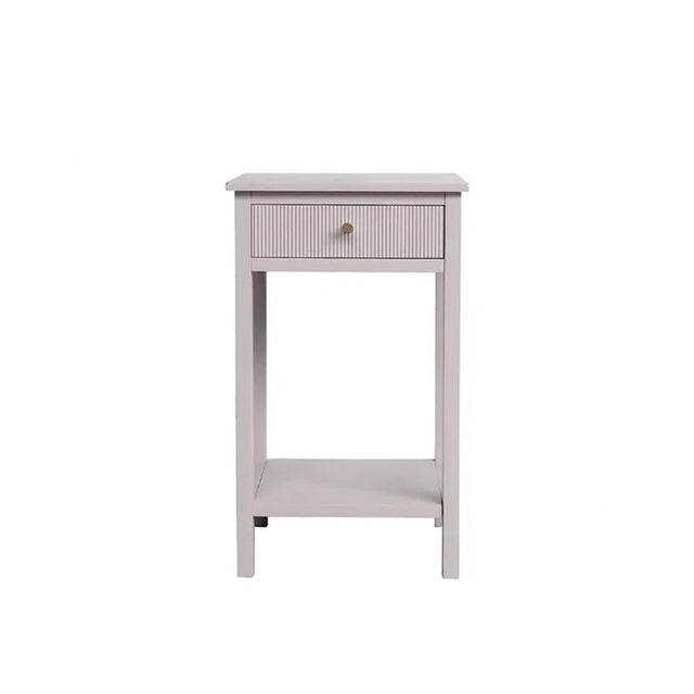 Lindon 1 Drawer End Table Summer Grey - KD