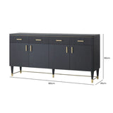 Elton 4 Drawer 4 Door Sideboard Espresso