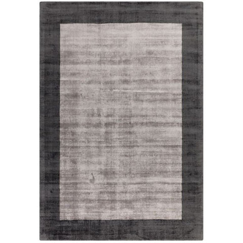 Blade Border Charcoal Silver 04 Rug