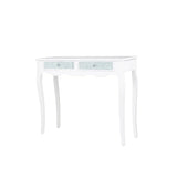 Oakley White Wood And Mirror Console Table - DSP