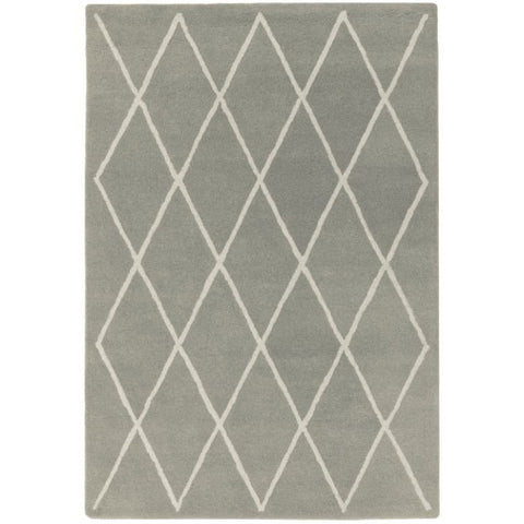 Albany Diamond Silver Rug