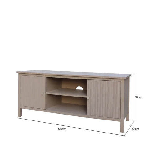 Lindon 2 Door Entertainment Unit Taupe