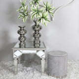 Marrakech Mirror End Table Silver
