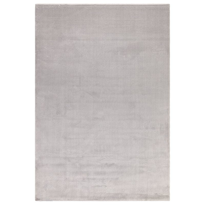 Kuza Plain Stripe Silver Rug