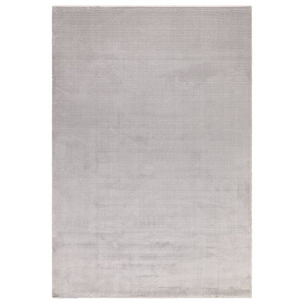 Kuza Plain Stripe Silver Rug