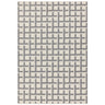 Antibes AN03 White/Grey Grid Rug - Image 1