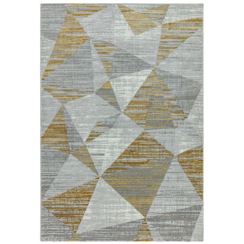Orion Or12 Blocks Yellow Rug