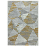 Orion Or12 Blocks Yellow Rug