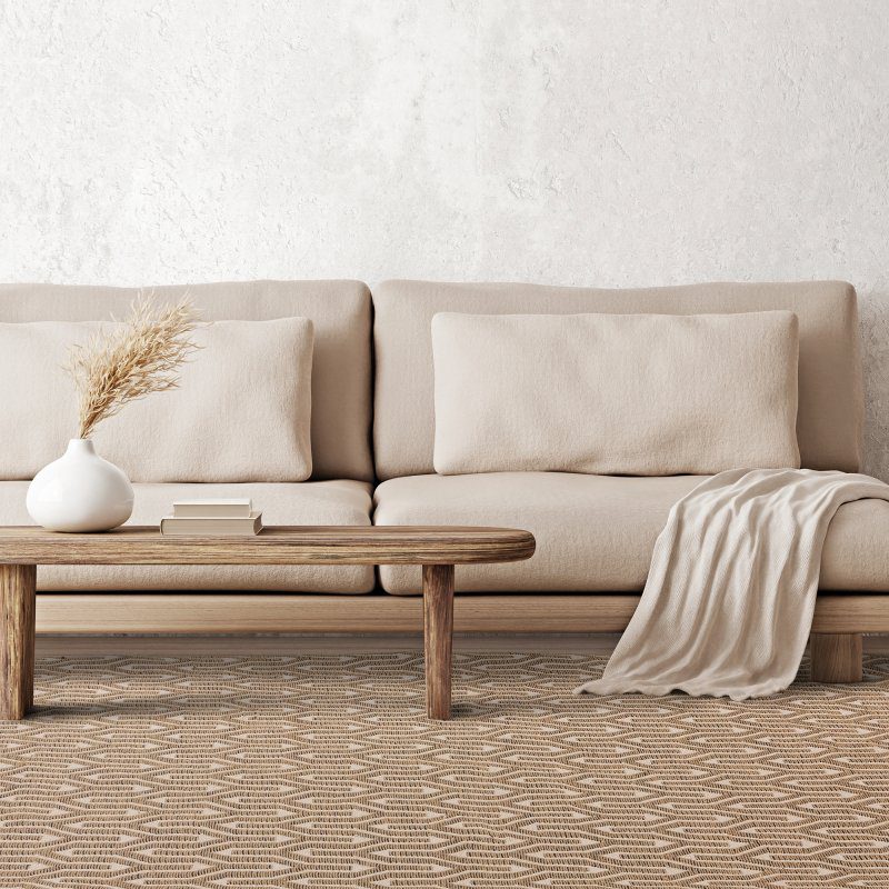 Global Cream Lattice Rug