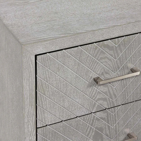 Venus 2 Drawer Bedside Cabinet Grey