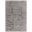 Valley Charcoal Path Rug - Image 1