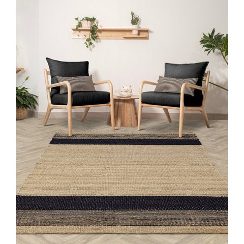 Cedar Charcoal / Natural Rug