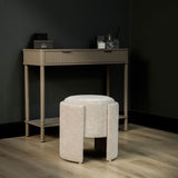 43cm Taupe Chenille Round Stool