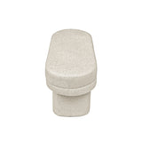 45cm Taupe Chenille Bench