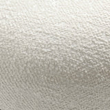 46cm White Boucle Rizzo Stool with Black Legs