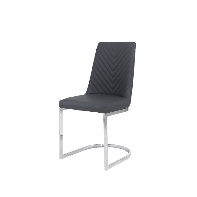 Chevron Grey Dining Chair
