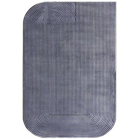 Kuza Shape Black / Navy Rug