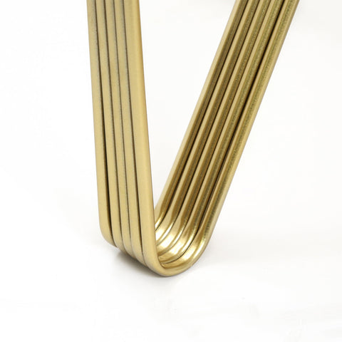 Yohan White Marble with Gold Metal Legs Coffee Table