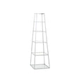 Logan Steel & Clear Glass 5-Tier Ladder Display Unit