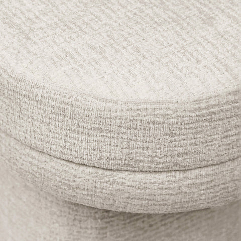 45cm Taupe Chenille Bench