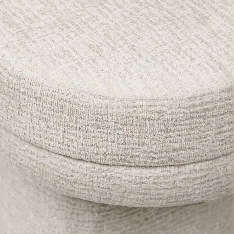 45cm Taupe Chenille Bench