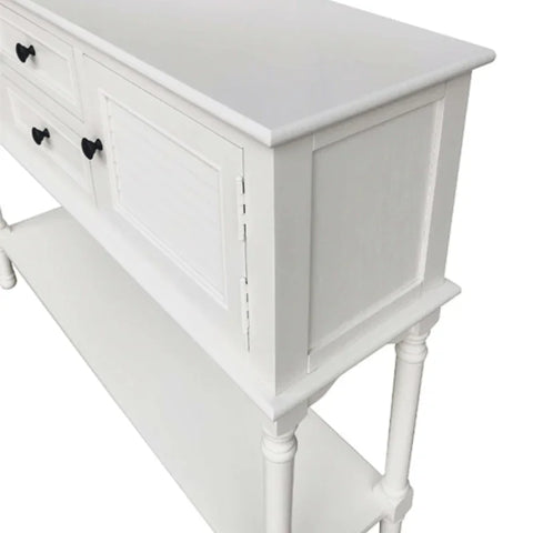 Elise 2 Door 2 Drawer Sideboard Pearl White - KD