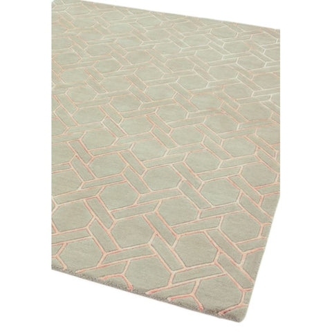 Nexus Fine Lines Silver/Pink Rug - Image 2