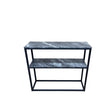 Alora Black Metal 2 Tier Console Table