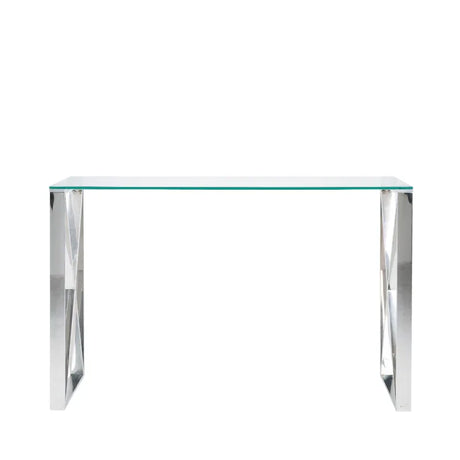 Zenith Stainless Steel Console Table
