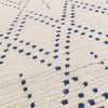 Nepal Cream/Blue Diamond Rug