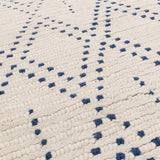 Nepal Cream/Blue Diamond Rug