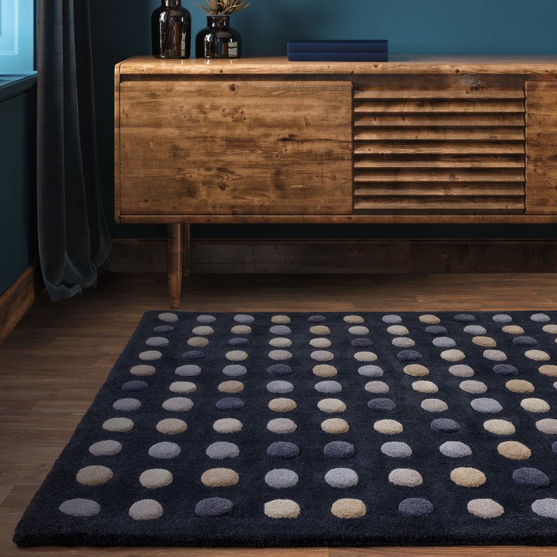 Dotty Navy Rug