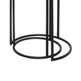 Set of 2 Olin Nesting Tables Black Blue and Yellow