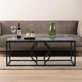 Alora Black Metal Coffee Table - KD