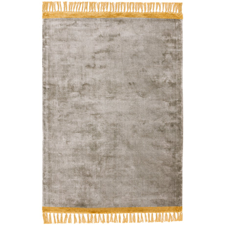 Elgin Silver/ Mustard Border Rug - Image 1