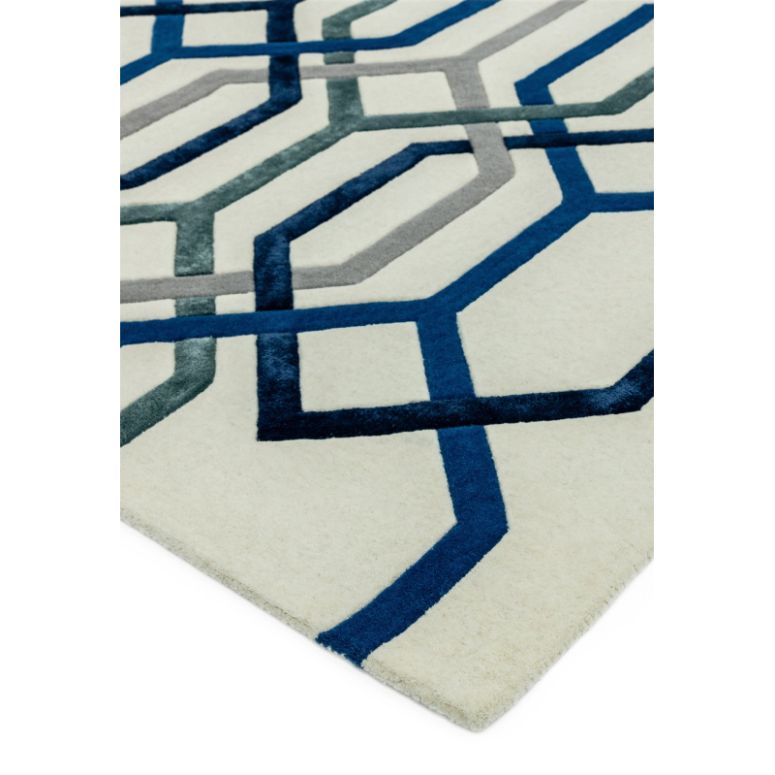 Matrix 65 Hexagon White Rug - Image 3