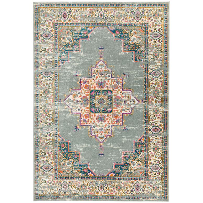 Colt CL02 Medallion Grey Rug - Image 1